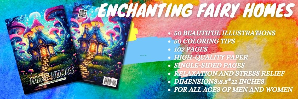 Enchanting Fairy Homes: An Adult Coloring Book